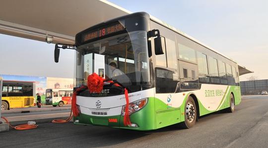 山東煙臺：海陽34輛純電動公交即將投入運營