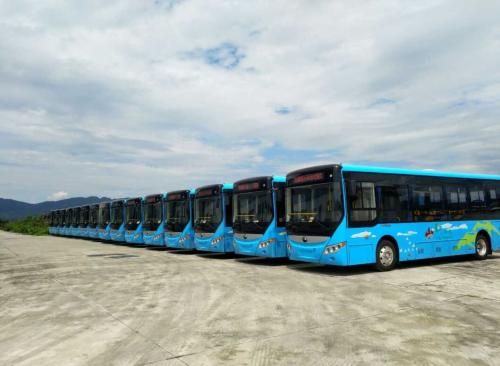 新疆特克斯縣試運行兩輛純電動公交