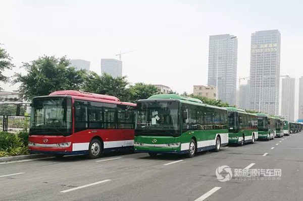 189輛金龍客車純電動公交開赴廣東佛山 189輛金龍客車純電動公交開赴廣東佛山