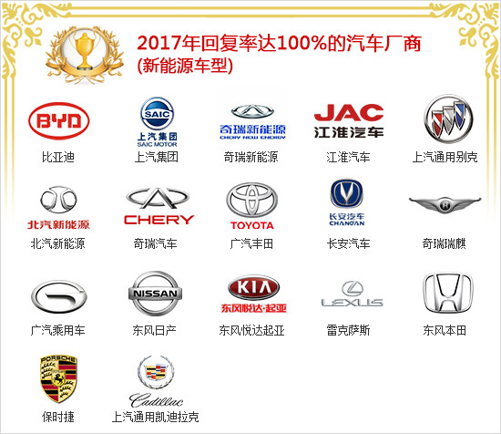 2017年度國內新能源車投訴分析報告