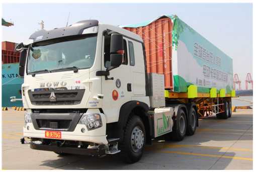 中國重汽無人駕駛電動卡車開啟港口試運營