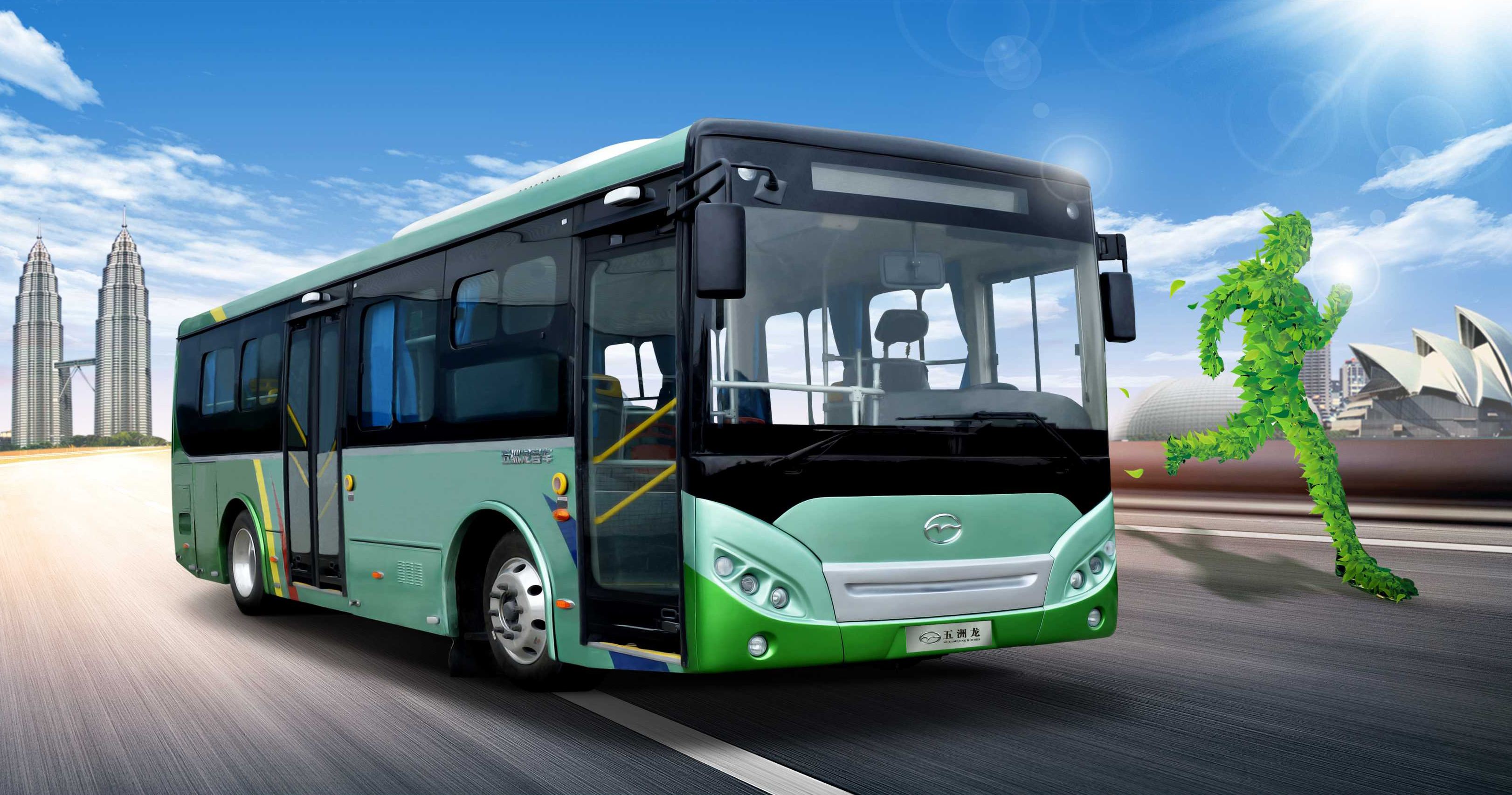 山東煙臺舉行50輛純電動公交啟動儀式