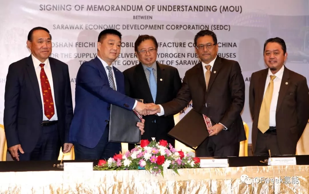 中國氫燃料電池汽車首次出口國外